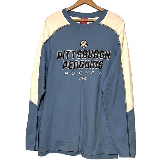 Pittsburgh Penguins Shirt Men’s Size Large Reebok Face Off Collection NHL Hockey - Picture 1 of 8